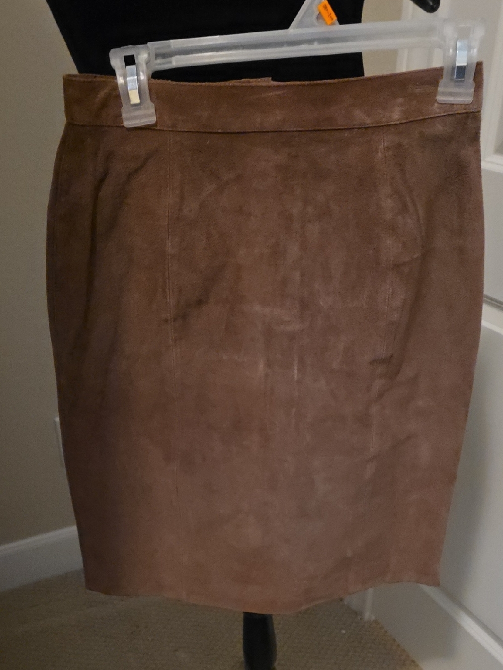 Winlit Brown Suede Pencil Skirt - Women